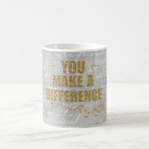 Du gör en skillnad kaffemugg