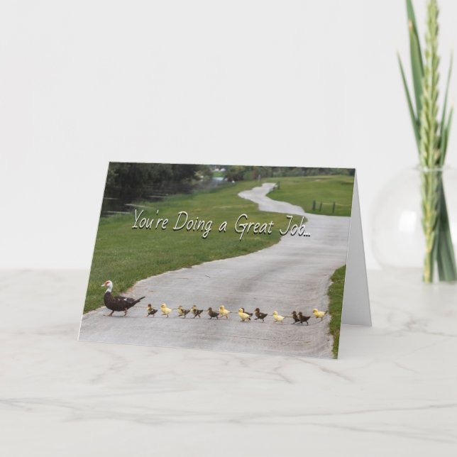 Du gör ett Underbart jobbhälsningskort Kort (Framsida)