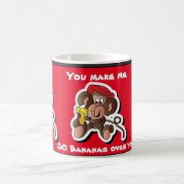 Du gör mig att gå den knäpp valentinen kaffemugg