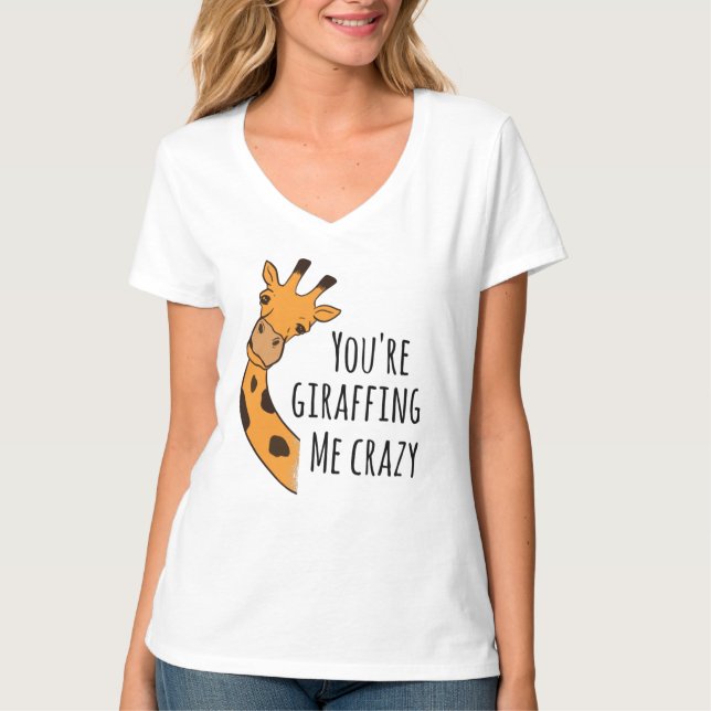 Du gör mig galen t shirt (Framsida)
