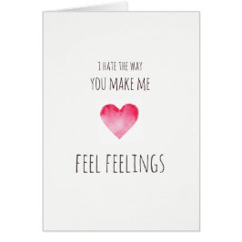 Du gör mig känselförnimmelsekänslavalentines hälsningskort