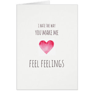 Du gör mig känselförnimmelsekänslavalentines hälsningskort