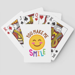 Du gör mig leendet Emoji Spel Kort