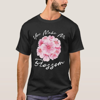 Du gör mig till Blommar Blommigt Designer Florist T Shirt