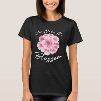 Du gör mig till Blommar Blommigt Designer Florist T Shirt