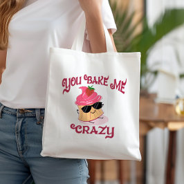 Du gör mig till Crazy Strawberry Cuptårta Sunglass Tygkasse