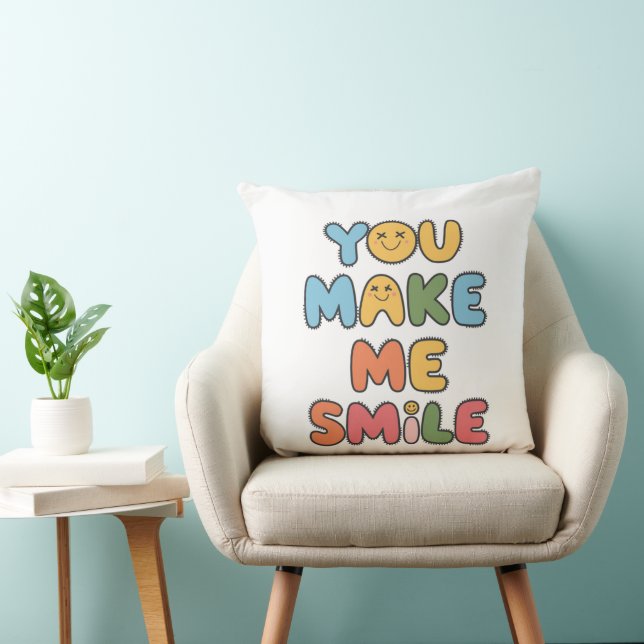 Du gör mig till Smile Kudde (Stol)