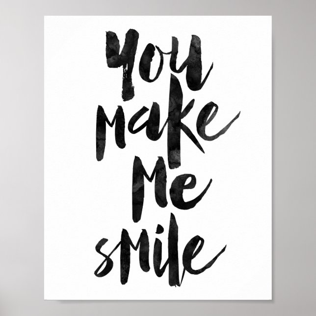 Du gör mig till Smile Poster (Framsidan)