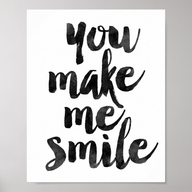 Du gör mig till Smile Poster (Framsidan)