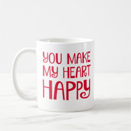 Du gör min hjärta Happy. Kaffemugg