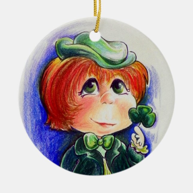 Du gör min irländska Öga Smile! Rund ornament (Framsidan)