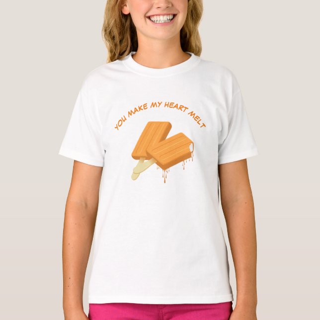 Du gör min orange Creamsicle för hjärtamelten T Shirt (Framsida)