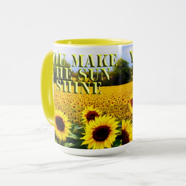 Du gör min Sol Shine, kaffe Mugg (Framsida vänster)