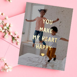 Du gör mitt hjärta Lycklig Valentine