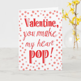 Du gör mitt hjärta, Pop Valentines day Kort