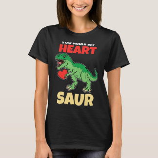 Du gör mitt hjärta sår Valentines day Dinosaur R T Shirt