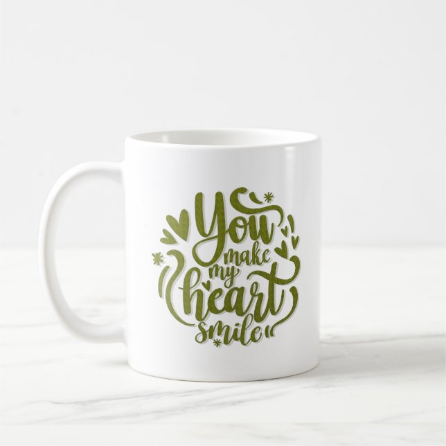DU GÖR MITT HJÄRTA SMILE KAFFEMUGG (Vänster)