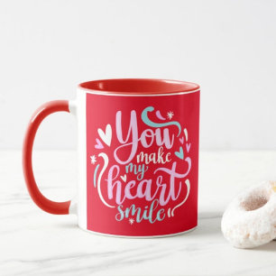 Du gör mitt hjärta till Smile Coffe Mugg