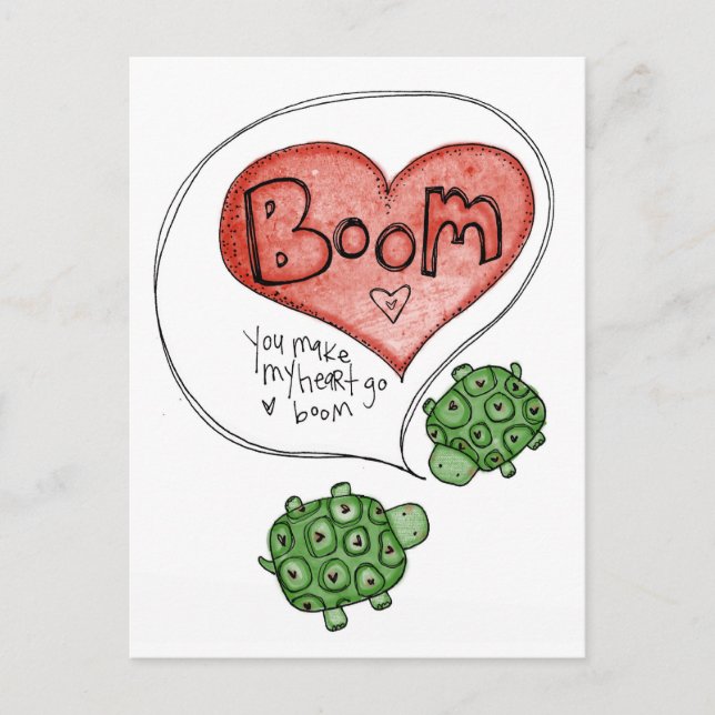 du gör mitt hjärta vykort (Framsida)