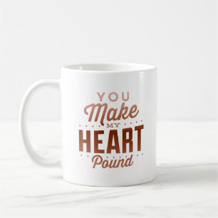 du gör mitt hjärtklapp kaffemugg