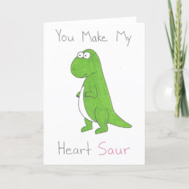 Du gör mitt pulverfärgade dinosaurivarvykort helgkort