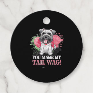 DU GÖR MY SVAN WAG Hund Gåvor Etiketter