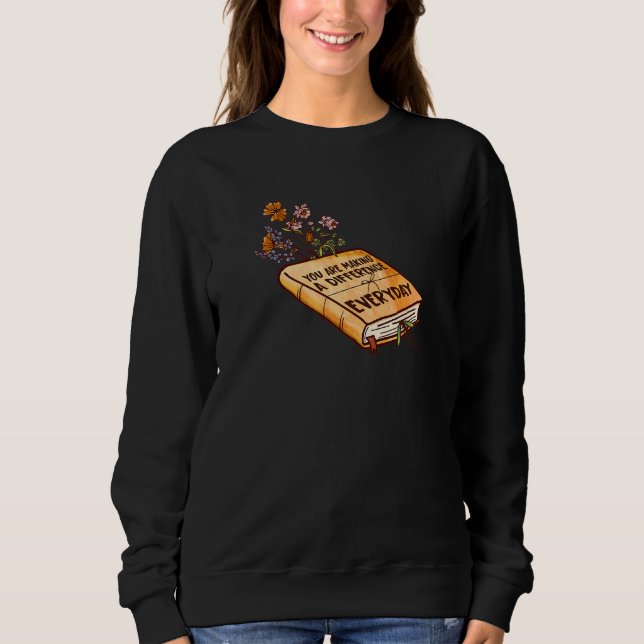 Du Gör Skillnad Varje Dag Lärare App T Shirt (Framsida)