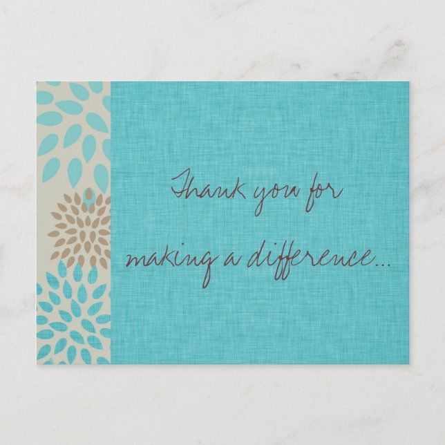 Du Gör Skillnad Vykort (Framsida)