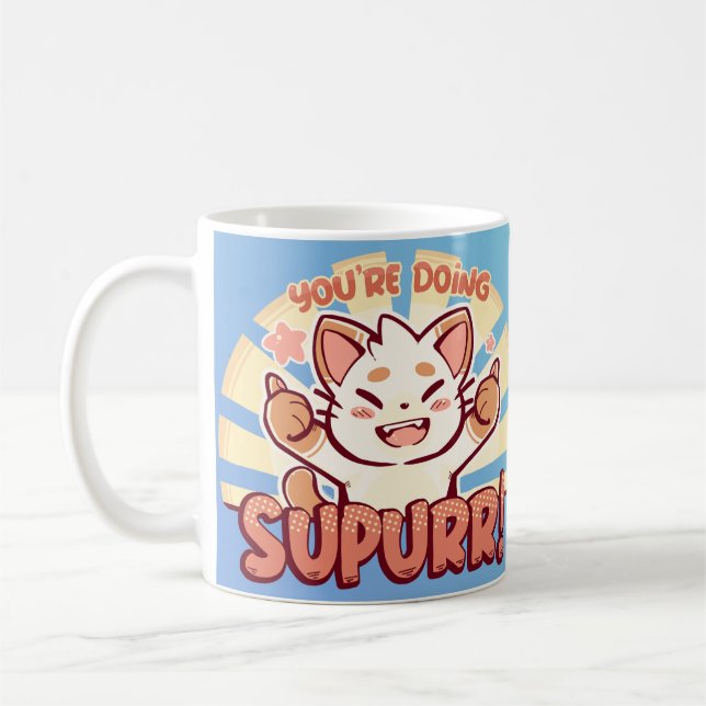 Du gör SuPURR Kaffemugg (Vänster)