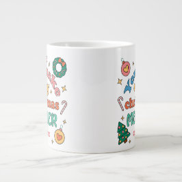 Du gör varje jul-merrier | Cute Retro Jumbo Mugg