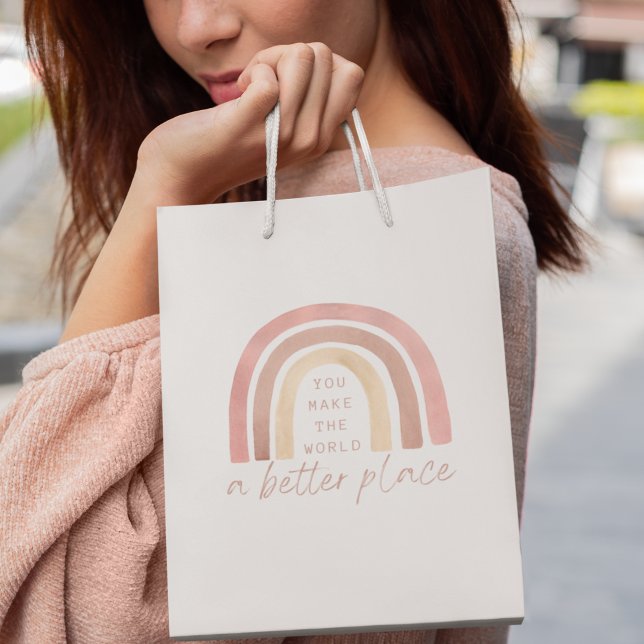 Du gör världen till en bättre Ställe-gåva (Empower someone special with this, "You make the world a better place" gift bag! )
