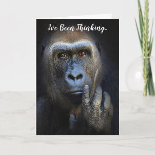 Du Gorilla Wildlife Hälsning. Kort