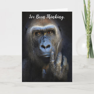 Du Gorilla Wildlife Hälsning. Kort
