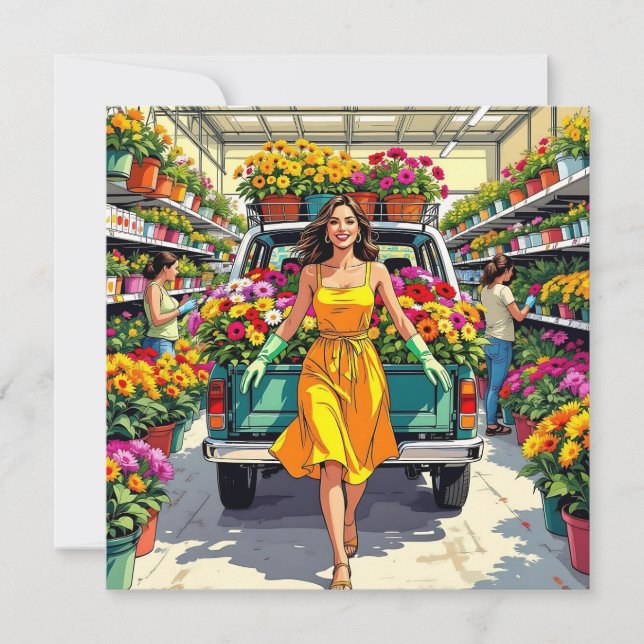 Du Grow Girl |  Pun Kort (Framsida)