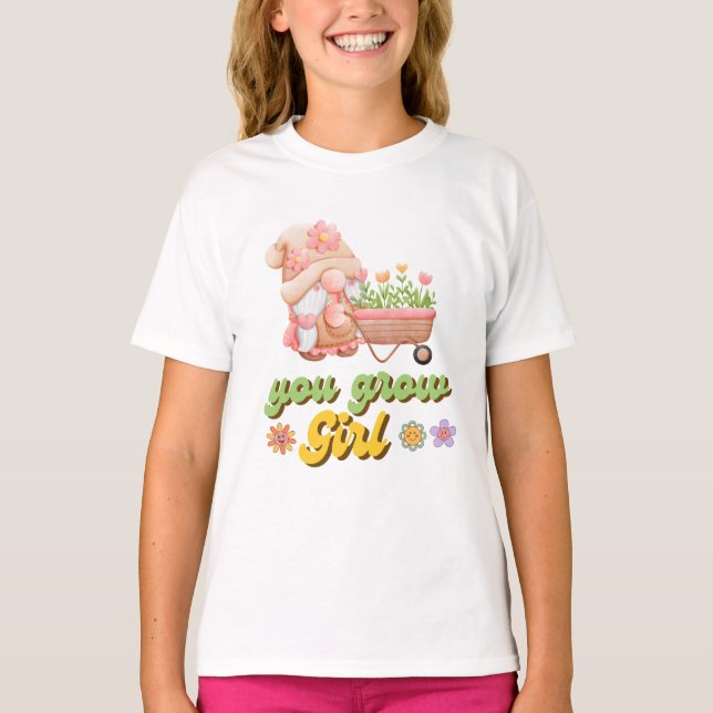 Du Grow Girl T Shirt (Framsida)