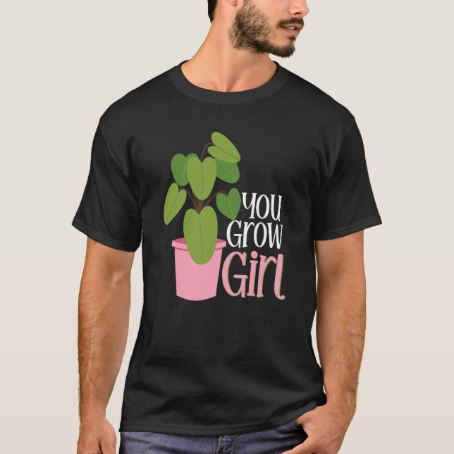 Du Grow Girl T Shirt (Framsida)
