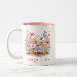 Du Grow Girl Två-Tonad Mugg