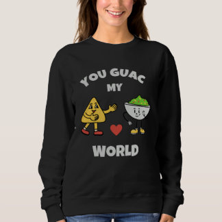 Du Guac Min Värld Alla Hjärtans Dag Avokado Skämt  T Shirt