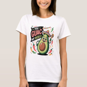 Du Guac Min Värld – Rolig Avokado Puns T-Shirt