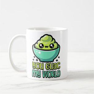 Du Guac My World! Cute Guacamole Pun Kaffemugg