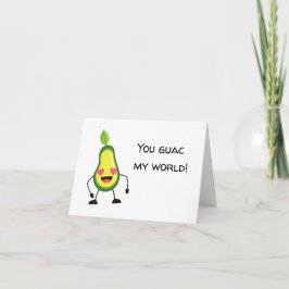 Du Guac My World Hälsning Kort