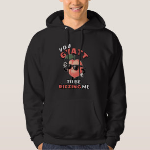 Du Gyatt skrämma mig för Gyatt Peach Meme Hoodie