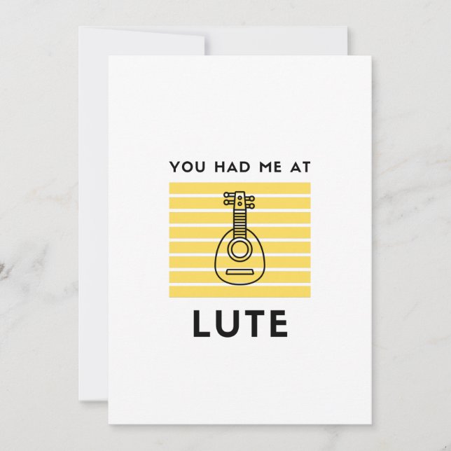 Du hade mig i lute julkort (Framsida)