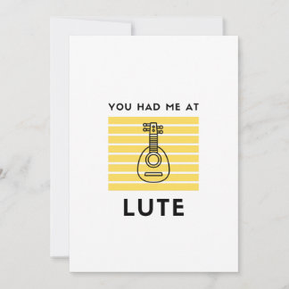 Du hade mig i lute julkort