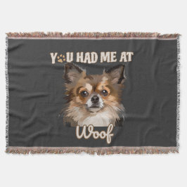 Du hade mig i Woof | Pommern-Hundälskarna Filt