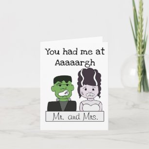 Du hade mig på Aaaargh Frankenstein och brud Kort