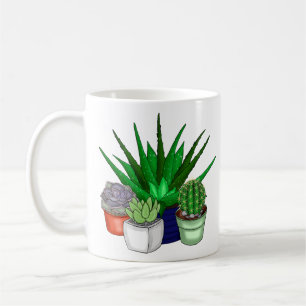 Du hade mig på Aloe   Funny Plant Pun Kaffemugg