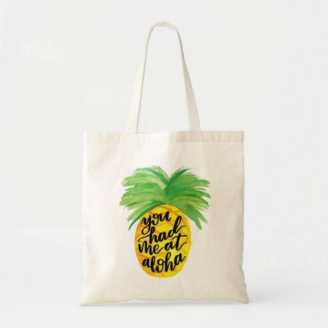Du hade mig på Aloha ananastotot Tygkasse (Framsidan)