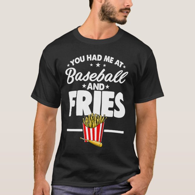 Du hade mig på Baseball Manar Baseball Fladdermus  T Shirt (Framsida)