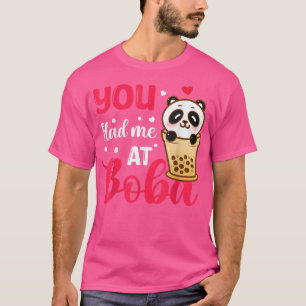 Du hade mig på Boba Cute Kawaii Bubble Tea Gift T Shirt